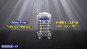 King Kong Tank (300L to 3000L) Stainless Steel Water Tank SUS 304 Food Grade (10 Years Warranty)