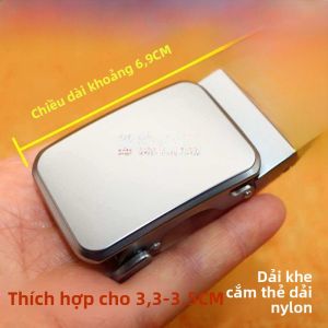 Mặt Dây Chuyền Lưng Bằng Thép Mangan Dày Cho Nam Tự Động Khóa Cài Da Khóa Cài Quần Bằng Nylon Cho Học Sinh Khóa Cài Lưng