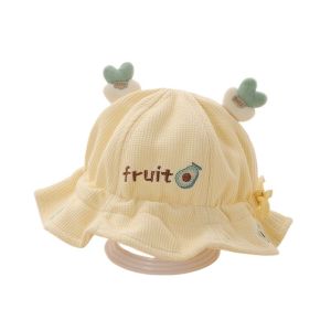 Mũ Đi Biển Cotton Nguyên Chất Cho Bé Trai Mùa Xuân Hè Mũ Che Nắng Dễ Thương Viền Rộng Mũ Đi Biển Thường Ngày Cho Trẻ Em