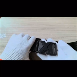 ikat pinggang pria kanvas nilon anti sensor tali karet elastis