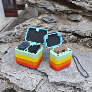 กล่องเก็บแบตเตอรี่กล้อง Rainbow Magnetic Attraction ป้องกันฝุ่น ทนทานต่อการขนส่ง ทนทานต่อการตกหล่น ทนทานต่อการกระแทก