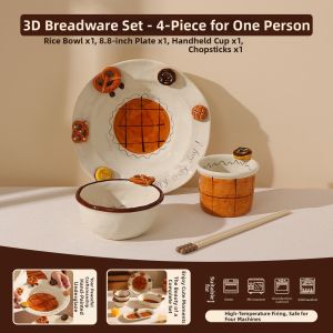 Gorgeous Ceramic Dessert Rice Bowl