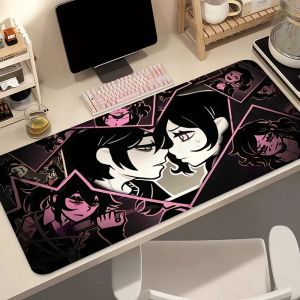 Mouse Pad Love Heart Gamer Keyboard Pad Extended Kawaii Desk Mouse Mat The Coffin of Andy and Leyley Rubber Gaming Pink Mousepad