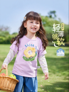 Jelly Baby | Áo Thun Dài Tay Sọc Tạo Lớp Cho Bé Gái