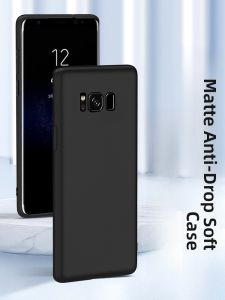 Henyou | Matte Silicone Phone Case For Samsung S8 Full Lens Protection Anti-Fingerprint Anti-Sweat Mens Simple Business Style Shockproof