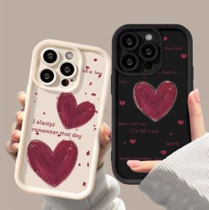 Phone Case loving heart For iphone 11 12 13 14 15 Pro Max Casing silicone xr xs Max 7 8 Plus 11Pro 13Plus