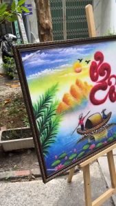 Tranh Tri Ân Thầy Cô ngày 20/11 chất liệu in gỗ tráng gương có bọc viền