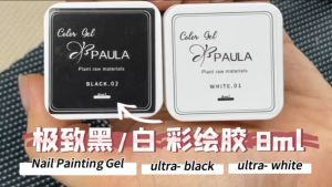 Gel vẽ đen trắng paula chất đậm đặc chuyên dụng cho dân làm móng tay nail
