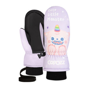 COPOZZ | COPOZZ Childrens Ski Gloves Wear-resistant Waterproof Windproof Winter Keep Warm Cute Cartoon Ultralight Snowboard Gloves