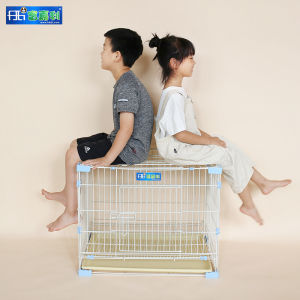 Fujiali Plastic Buckle Pet Cage Pet House Teddy/French Bulldog Bichon Small and Medium Dogs Indoor with Toilet