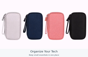 Travel Electronic Organizer Bag Large Capacity Cable Storage Case for Charger USB Cable Earphones Hard Drive & Digital Accessories Portable Gadget Organizer