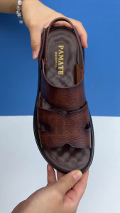 PAMATE Sandal Kulit Santai Dapat Dipakai Dua Cara Sandal Pantai Luar Ruang