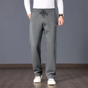 ROMON | Loose Straight Leg Mens Casual Pants Elastic Waist Cotton Sports Long Trousers Romon Brand Fashion Urban Style Summer Collection