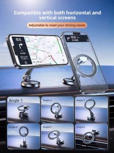 MONLEYTA | German Car Mounted Phone Holder 2024 New Model Magnetic Absorption Tablet Suction Base Magsafe Dashboard Mount Navigation