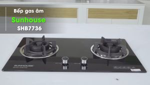 Bếp gas âm Sunhouse SHB7736-Chính Hãng trưng bày 99% đánh lửa IC nhạy bén giúp bật lửa nhanh ngắt gas tự động an toàn-Bảo Hành 12 Tháng