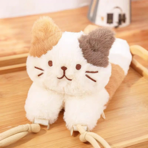 M&G SHOP | Cat Shaped Soft Plush Shoulder Bag