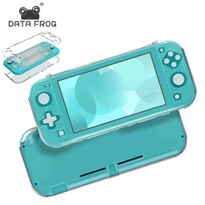 DATA FROG Transparent Protective Crystal Shell Case for Switch Lite Console | Hard PC Clear Cover Shockproof Protection