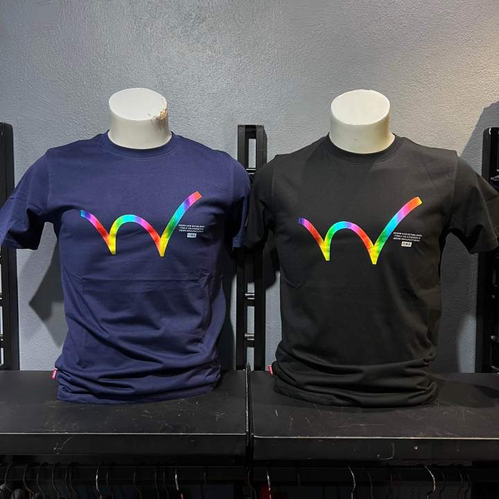 🔥Rainbow Series🔥 EDWIN® Men’s Signature ‘W’ Logo Rainbow Printing T ...
