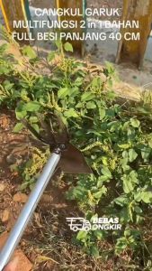 cangkul garuk 2in1 gagang besi pacul garuk gagang besi garuk tanah pacul mini 2 fungsi