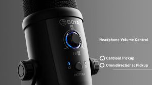 BOYA BY-PM500 USB Condenser Microphone Mic for Zoom/Windows/Mac/PC Computer/Android Type-C Smartphone