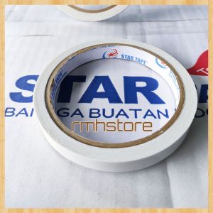 Double tape perekat 2 sisi ukuran 12mm