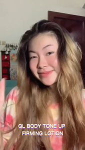 QL Body Tone Up Firming Lotion Pencerah & Pengencang Kulit Tubuh 150mnl