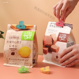 Kitchen Food Sealing Clamp Moisture Proof Snack Potato Chip Document Folder Organization Small Clamp Funny Student Dormitory