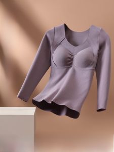 MiiOW | Áo lót lông cừu dày ấm áp cho nữ MiiOW Cat Person Áo lót mùa thu đông không đường may Áo lót lót lông cừu dày có đệm ngực