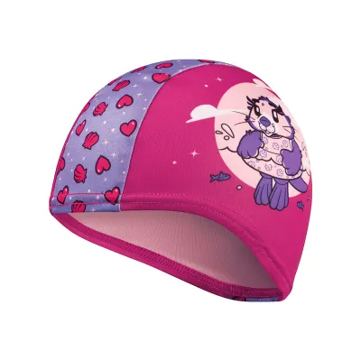 Speedo | Elastic Hair Protection Cute Print Childrens Swim Cap