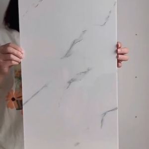 Realistic Marble Wallpaper - Self-Adhesive PVC Wall Decor for Kitchen & Bathroom - Waterproof Peel & Stick Tiles 30x60cm