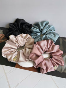 ยางรัดผมผ้าซาตินสไตล์ฝรั่งเศส ยางรัดผมยืดหยุ่นสูง ยางรัดผมหางม้า ดอกไม้ ประดับผม แฟชั่น วัสดุอื่นๆ ใหม่