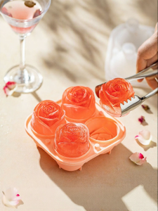 MODERN SWEETHOME | Rose Shaped Food-Grade Silicone Whisky Ice Tray