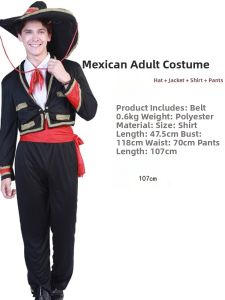 WUYIMEI | Festival Costumes for Day of the Dead Adult Child Mexican Style