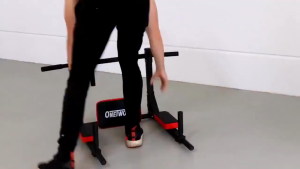 OneTwoFit [COD]บาร์โหนติดผนัง บาร์โหนดึงข้อ บาร์โหน  Home Gym Workout Power Tower ชุดอุปกรณ์การฝึกอบรมฟิตเนส Dip Stand รองรับ 120KG ขายดี มีในสต๊อก