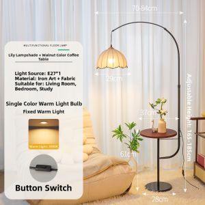 RIYUE | French Vintage High-End Floor Lamp Shelf