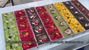 Tiramisu Removable Mold Stainless Steel Stand Box Cake Long Tray Cake Baking Mold Acuan Tiramisu 提拉米苏模具