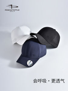 Page & Tuttle Golf Hat Sports Outdoor Breathable Sunshade Baseball Cap Adjustable Polyester Sun Protection Short Brim Cap