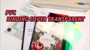 Officom PVC Binding Cover Clear 100pcs A4/Short/Legal 200 Microns PP Frosted 250mic Binding Cover for Ring Binder Tools