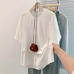 AIYITI | Unique Designed Spliced T-Shirt for Plus Size  Short Sleeve