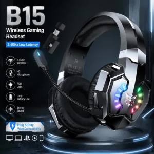 ONIKUMA | Tai Nghe Chơi Game Không Dây ONIKUMA B15 Âm Thanh Nổi RGB Micro HD Độ Trễ Thấp 2.4GHz Dành Cho PC Laptop Console - Thiết Kế Đeo Tai Thoải Mái