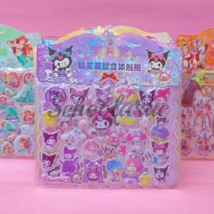 YD 2 in 1 3D Sticker Puffy Embossed Sticker