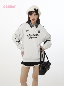Gbiaior | Retro Patchwork Oversized Sweatshirt