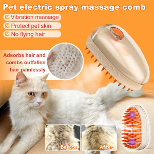 Cat Comb Pet Special Combing Brush Cat De-Fluffing Long Hair Ragdoll Cat Dog Brush Hair Artifact Cleanup Supplies宠物梳毛梳子