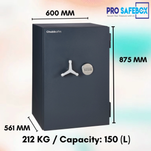 Chubbsafes Duoguard M-150 (212kg) Electronic Lock Safebox Safety Box Security Safe
