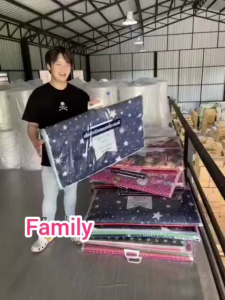 เสื่อปูนั่งอเนกประสงค์ 90x200 ที่นอนสามพับ สำหรับสมัครชั้น