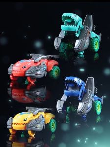 Dinosaur Deformation Car Childrens Toy Inertial Transforming Dinosaur Car Toys Model Dinosaur For Kids Gift