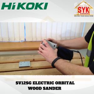 SYK HIKOKI HITACHI SV12SG 114mm Electric Orbital Wood Sander Machine Mesin Orbit Gosok Kayu Mesin Kertas Pasir (200W)