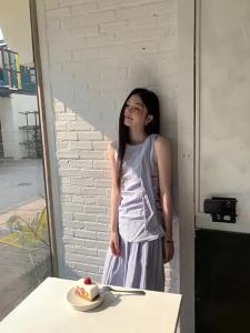 Mixd | Bộ Đồ Hai Mảnh Phong Cách Hàn Quốc Thời Trang Trẻ Trung Áo Không Tay Và Quần Dài