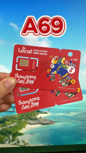 ( SIM DU LỊCH ) Sim 4G Mobifone Local Gói A69 - Data 2GB 1 Ngày ( 60Gb/tháng ) Miễn Phí tháng đầu Gia hạn chỉ 69k . FREESHIP - CHƯA KÍCH HOẠT