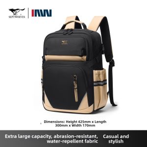 SEPTWOLVES | Large Capacity Lightweight Backpack